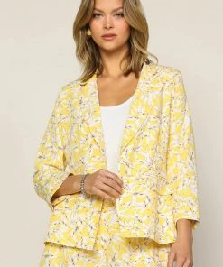 Wanderlust By Abby Floral Print Blazer