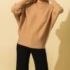 Wanderlust By Abby CLOTHING Mock Neck Sleeve Sweater