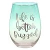 Wanderlust By Abby DRY GOODS Life Is Better Buzzed Wine Glass 2 Wanderlust By Abby DRY GOODS Life Is Better Buzzed Wine Glass