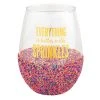 Wanderlust By Abby DRY GOODS Everything Is Better With Sprinkles Wine Glass
