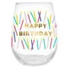 Wanderlust By Abby Happy Birthday Candles Wine Glass