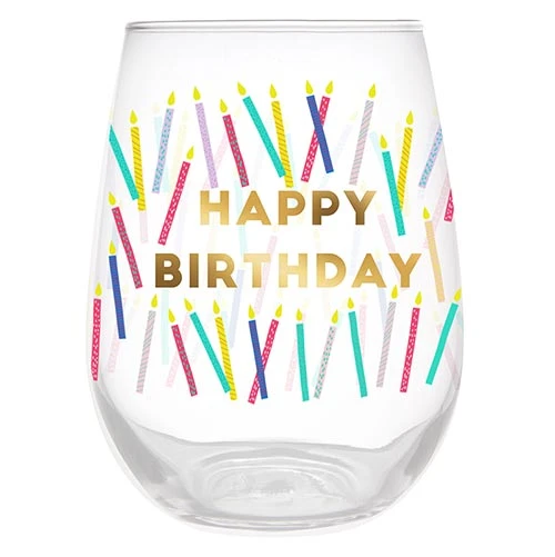 Wanderlust By Abby Happy Birthday Candles Wine Glass 3 Wanderlust By Abby Happy Birthday Candles Wine Glass