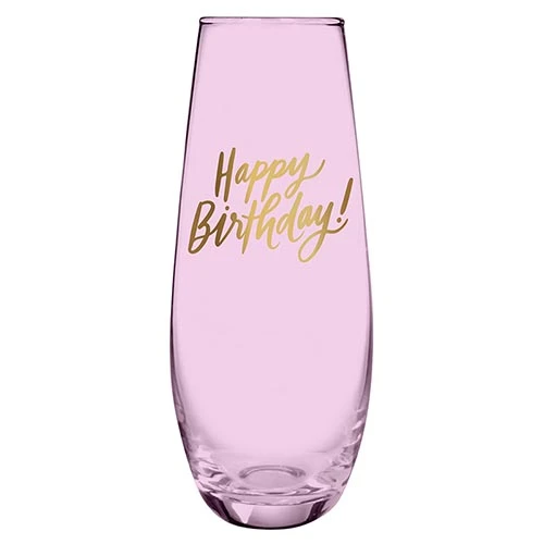Wanderlust By Abby Happy Birthday Champagne Glass DRY GOODS 3 Wanderlust By Abby Happy Birthday Champagne Glass DRY GOODS