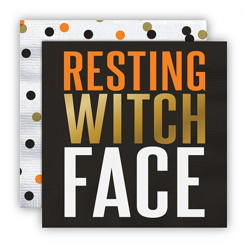 Wanderlust By Abby Resting Witch Face Napkins 3 Wanderlust By Abby Resting Witch Face Napkins