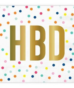 Wanderlust By Abby DRY GOODS HBD Polka Dot Napkins