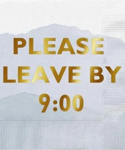 Wanderlust By Abby Please Leave By 9 Napkins