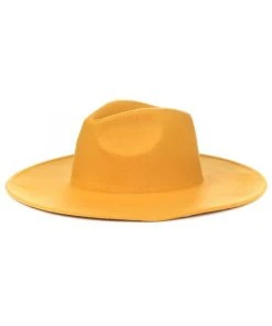 Wanderlust By Abby Flat Brim Fedora Hat