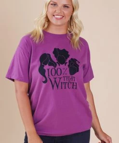 Wanderlust By Abby 100% That Witch Tee NEW