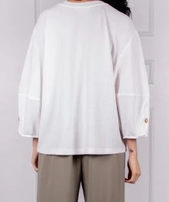 Wanderlust By Abby Textured Button Sleeve Top