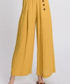 Wanderlust By Abby NEW Linen High Rise Wide Pants