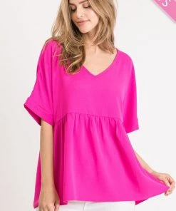 Wanderlust By Abby Plus Size V Neck Flowy Top