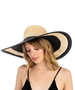 Wanderlust By Abby Striped Straw Hat