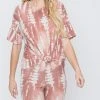 Wanderlust By Abby Mauve Tie Dye Lounge Set