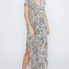 Wanderlust By Abby NEW Plus Size Zebra Print Maxi Dress