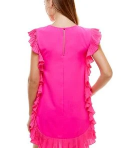 Wanderlust By Abby Ruffle Trim Dress