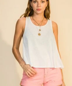 Wanderlust By Abby NEW Round Arm Hole Tank Top