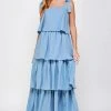 Wanderlust By Abby Sky Blue Layer Long Dress