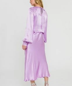 Wanderlust By Abby NEW Satin Maxi Skirt