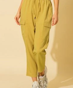 Wanderlust By Abby NEW High Waist Baggy Cargo Pants