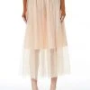 Wanderlust By Abby Maxi Length Tulle Skirt With Pearls NEW