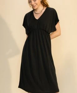 Wanderlust By Abby Elastic Waist Midi Dress 2.0