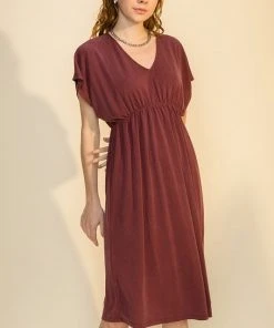 Wanderlust By Abby Elastic Waist Midi Dress 2.0