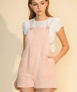 Wanderlust By Abby Self Tie Linen Romper