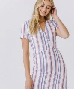 Wanderlust By Abby Linen Mini Dress NEW