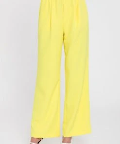 Wanderlust By Abby NEW Elastic Trim Wide Pants