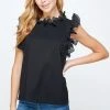 Wanderlust By Abby Pleats Wire Sleeveless Top