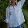 Wanderlust By Abby NEW Off White Collared Top