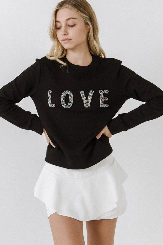 Wanderlust By Abby CLOTHING Beads Lettering Sweatshirt 3 Wanderlust By Abby CLOTHING Beads Lettering Sweatshirt