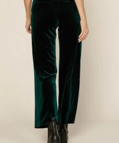 Wanderlust By Abby Velvet Wide Leg Pants