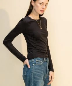 Wanderlust By Abby Long Sleeve Crew Neck NEW