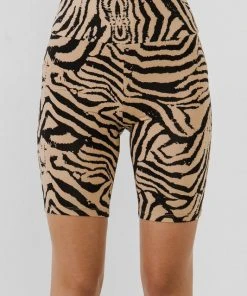 Wanderlust By Abby Animal Print Biker Shorts CLOTHING