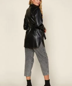 Wanderlust By Abby NEW Vegan Leather Shacket