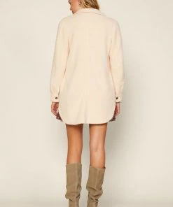 Wanderlust By Abby Midi Shacket With Pockets NEW