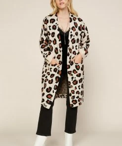 Wanderlust By Abby NEW Leopard Midi Cardigan