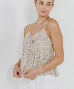 Wanderlust By Abby NEW Sequin Tank Top