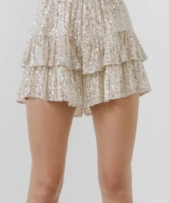 Wanderlust By Abby Sequin Ruffle Skort CLOTHING