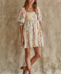 Wanderlust By Abby Flower Printed Dress