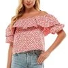 Wanderlust By Abby NEW Floral Print Off Shoulder Top