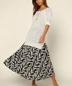 Wanderlust By Abby Pleated Midi Skirt
