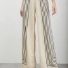 Wanderlust By Abby Wide Striped Ecru Pants