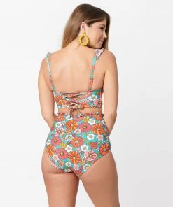 Wanderlust By Abby Floral Print Cape May Swim Bottom