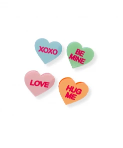 Wanderlust By Abby NEW Candy Heart Earrings (Set Of 4)