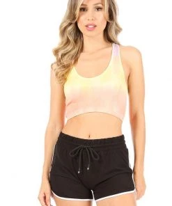 Wanderlust By Abby Racer Back Crop Top NEW