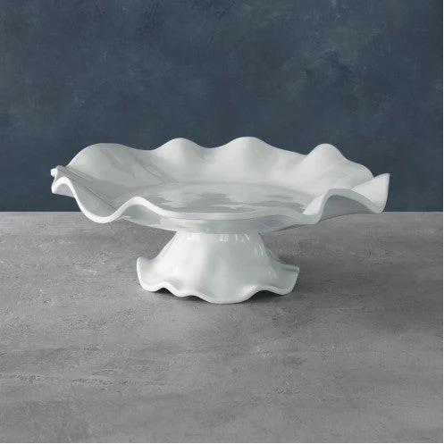 Wanderlust By Abby NEW White Pedestal Cake Plate 3 Wanderlust By Abby NEW White Pedestal Cake Plate