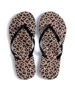 Wand Leopard Tote & Flip Flop Set NEW