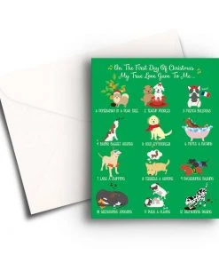 Wanderlust By Abby NEW 12 Dogs Of Christmas Card